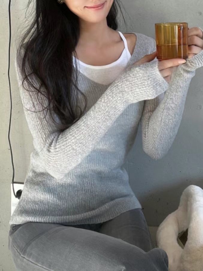 DEAR GRAY韓國代購女裝新品推薦真品職業25春夏針織衫馬海毛DEAR GRAY針織衫