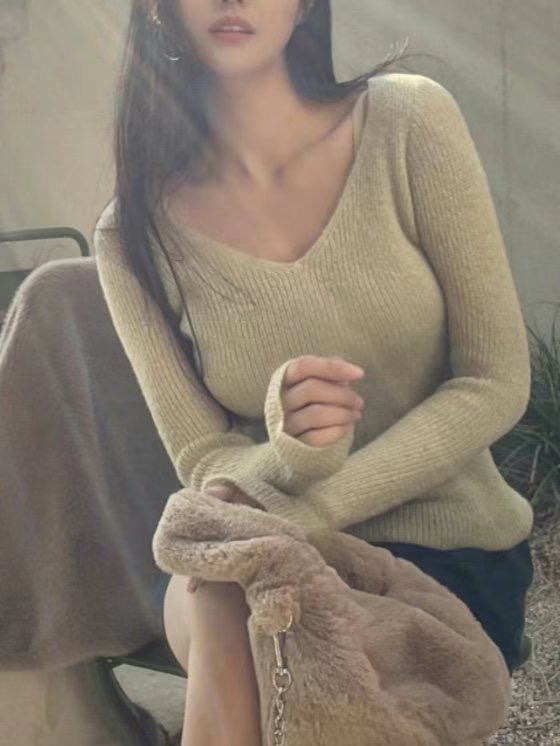 DEAR GRAY韓國代購女裝新品推薦真品職業25春夏針織衫馬海毛DEAR GRAY針織衫圖色3