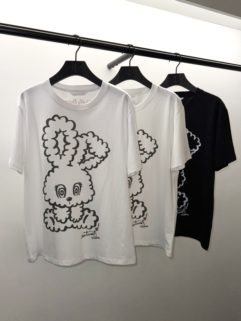 NOCTURNAL VIBE東大門代購女士新品職業時尚真品T恤兔子絨NOCTURNAL VIBET恤