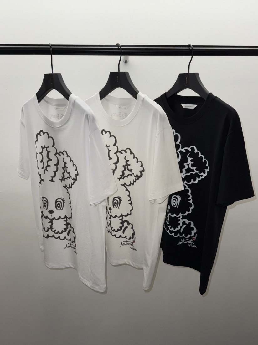 NOCTURNAL VIBE東大門代購女士新品職業時尚真品T恤兔子絨NOCTURNAL VIBET恤