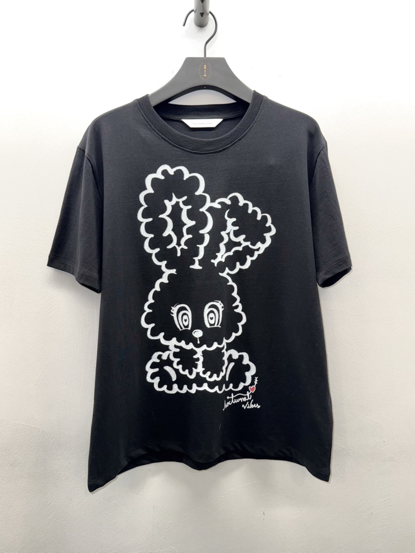 NOCTURNAL VIBE東大門代購女士新品職業時尚真品T恤兔子絨NOCTURNAL VIBET恤