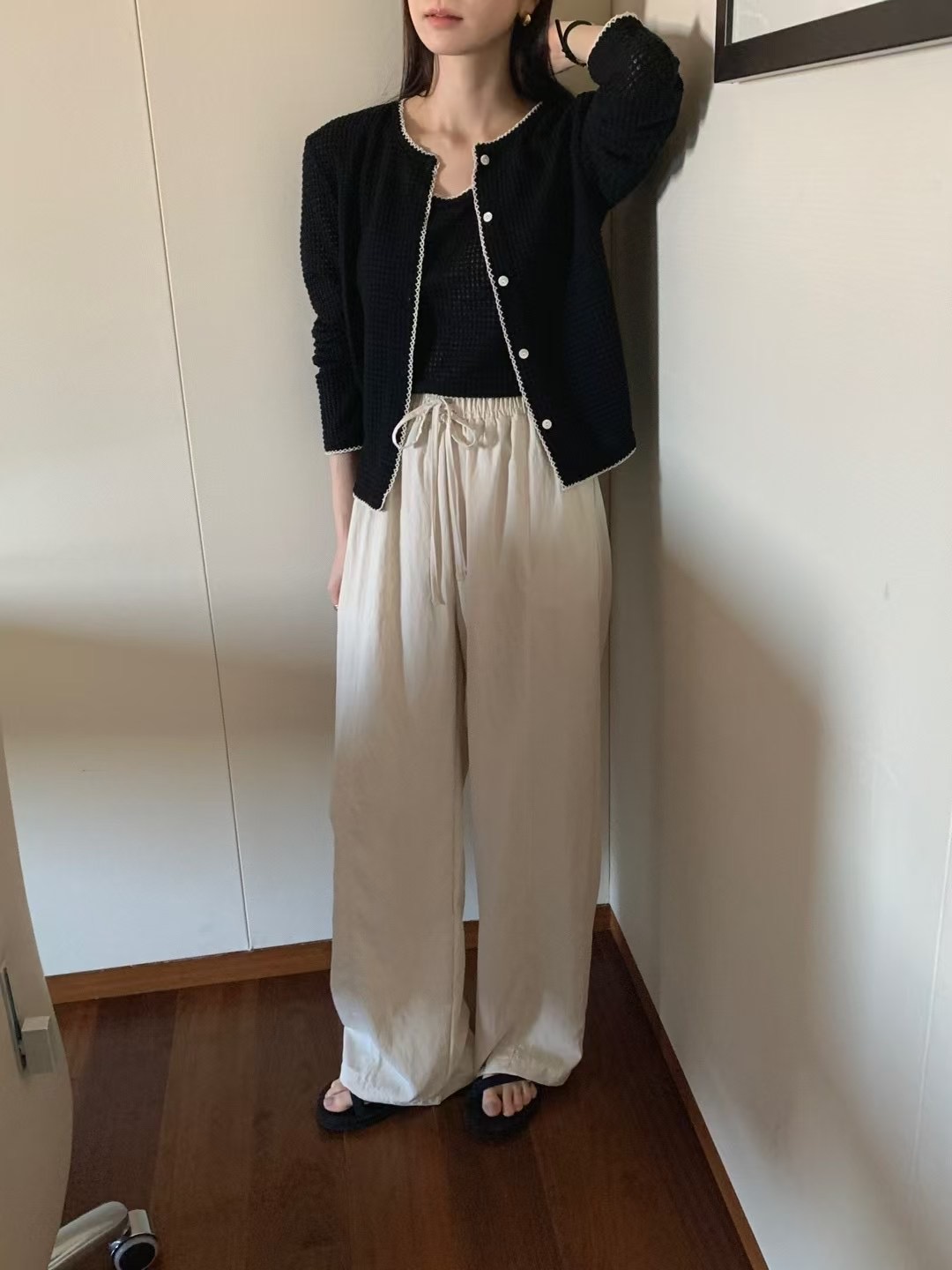 MOOD BEIGE韓國直郵女裝新款時尚職業休閑人氣25春夏休閑褲MOOD BEIGE休閑褲