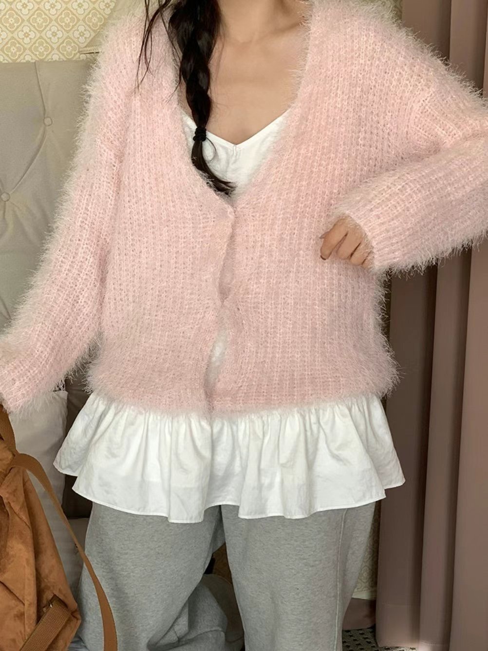 DEAR GRAY韓國代購女裝新款真品休閑推薦職業時尚針織衫開衫DEAR GRAY針織衫圖色3