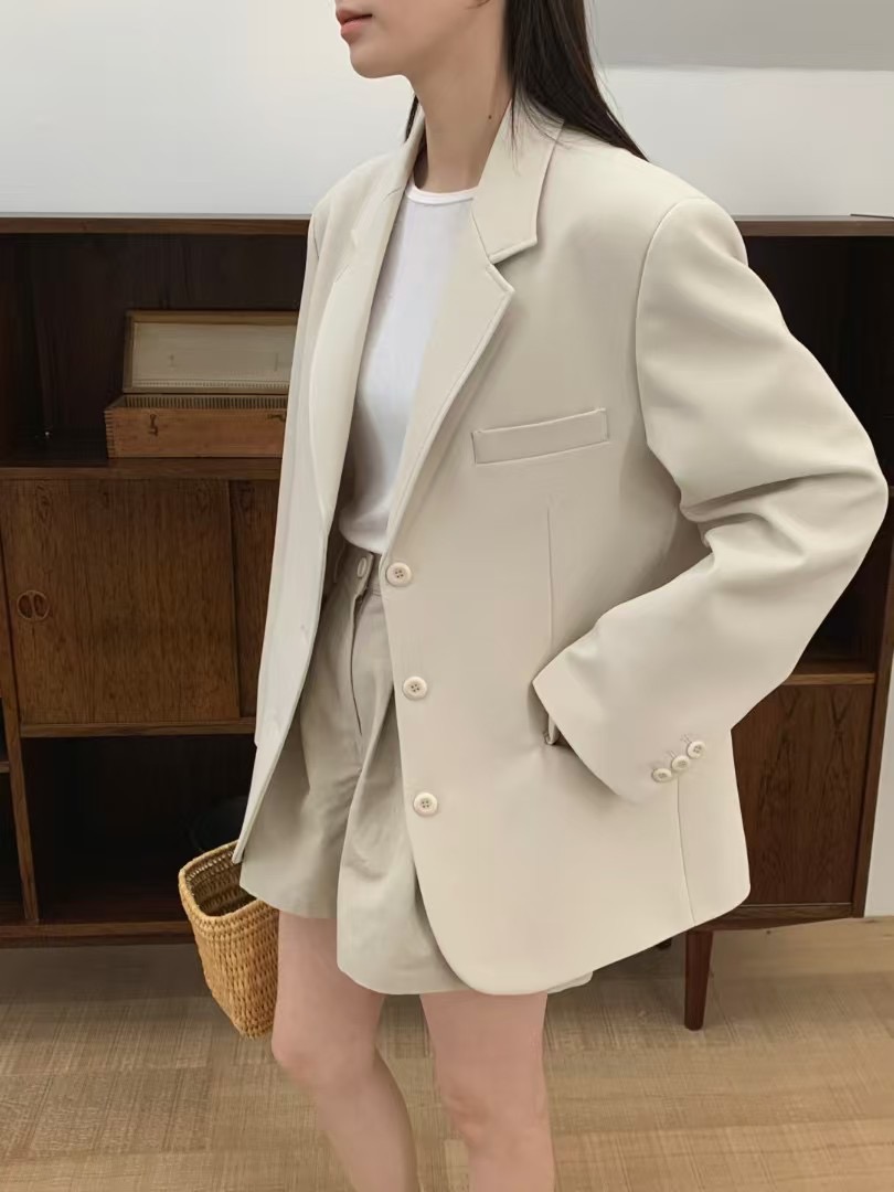 MOOD BEIGE東大門代購女士新品人氣休閑25春夏推薦職業夾克MOOD BEIGE夾克