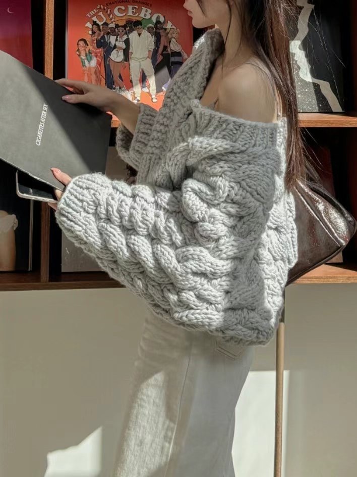 DEAR GRAY東大門直郵女士新品25春夏休閑時尚針織衫手工開衫DEAR GRAY針織衫