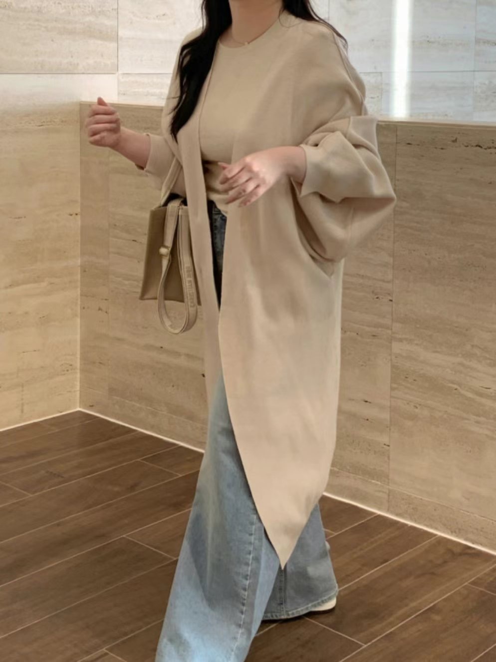 DEAR GRAY韓國代購女裝新品熱賣25春夏時尚休閑職業長款風衣DEAR GRAY長款風衣