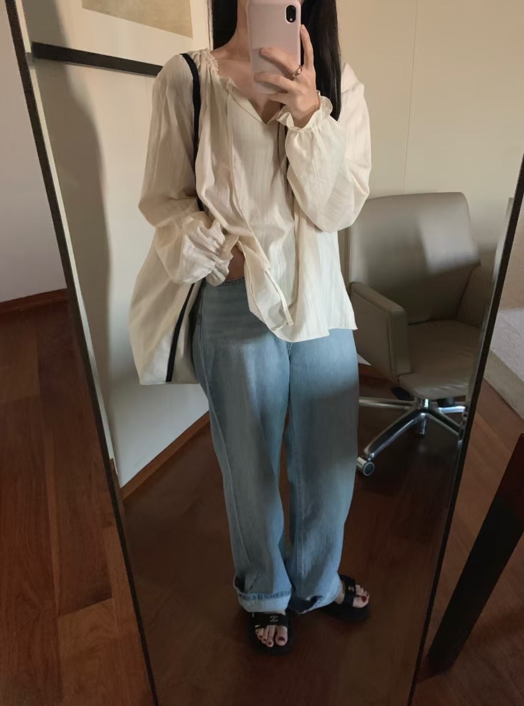 MOOD BEIGE韓國直郵女士新品25春夏時尚熱賣人氣襯衫蕾絲衫MOOD BEIGE襯衫/蕾絲衫