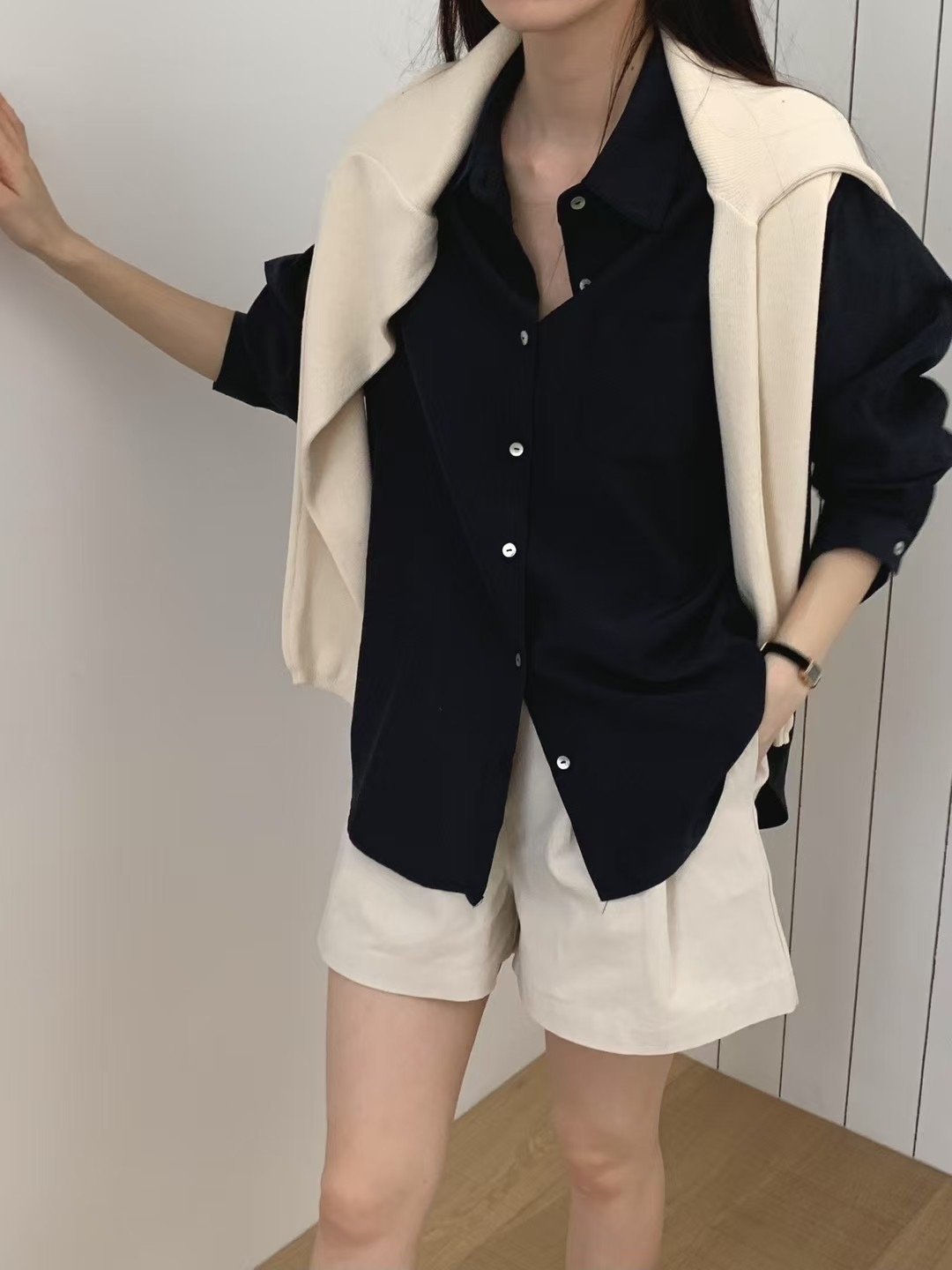 MOOD BEIGE東大門直郵女士新品推薦真品人氣休閑襯衫蕾絲衫MOOD BEIGE襯衫/蕾絲衫
