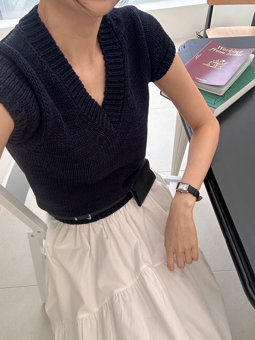 ME MO東大門代購女士新款真品推薦25春夏職業人氣熱賣針織衫ME MO針織衫