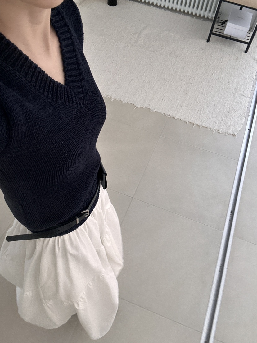 ME MO東大門代購女士新款真品推薦25春夏職業人氣熱賣針織衫ME MO針織衫