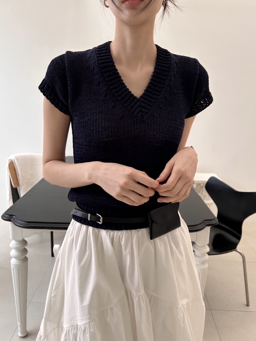 ME MO東大門代購女士新款真品推薦25春夏職業人氣熱賣針織衫ME MO針織衫圖色3