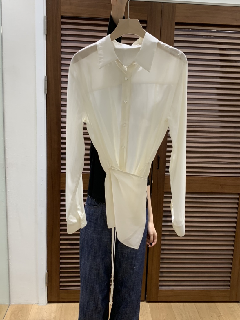 GILLI韓國直郵女裝新品推薦25春夏人氣真品職業休閑襯衫蕾絲衫GILLI襯衫/蕾絲衫圖色2