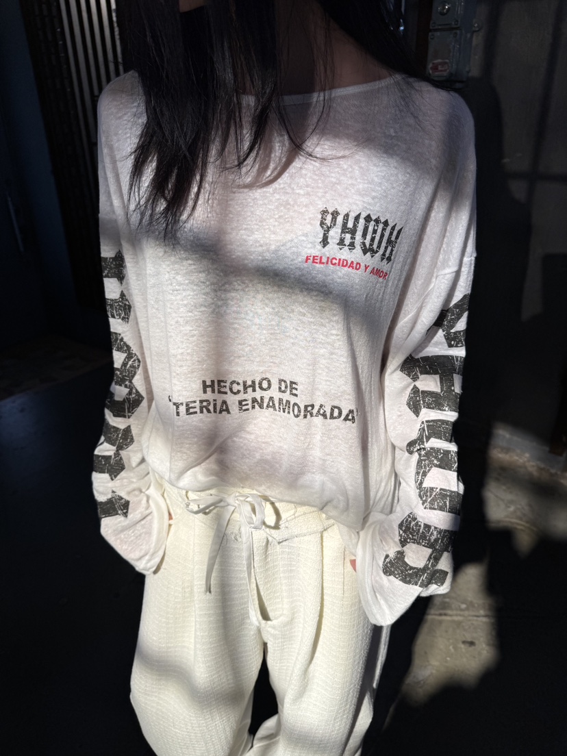 FRANC—L韓國直郵女裝新款職業時尚推薦休閑人氣長袖T恤亞麻FRANC長袖T恤