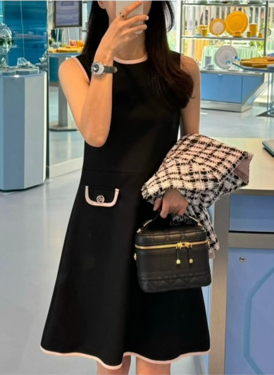 AWESOME-L韓國代購女士新品時尚真品休閑25春夏人氣連衣裙AWESOME-L連衣裙