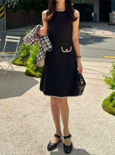 AWESOME-L韓國代購女士新品時尚真品休閑25春夏人氣連衣裙AWESOME-L連衣裙