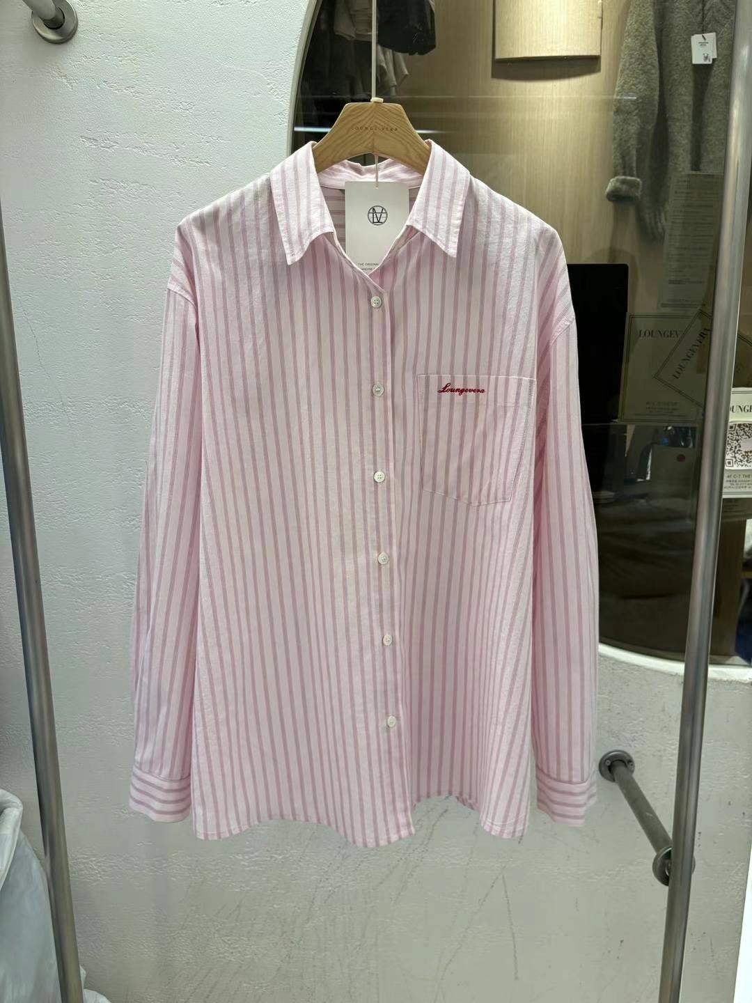 LOUNGE VERA東大門實拍女士新品25春夏職業熱賣襯衫蕾絲衫LOUNGE VERA-2件訂襯衫/蕾絲衫圖色2