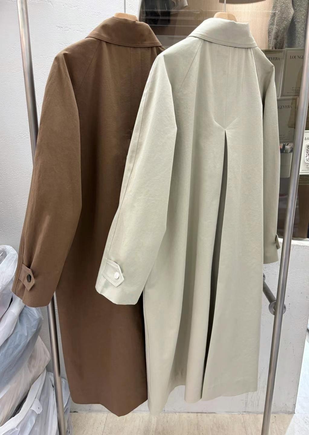 LOUNGE VERA東大門實拍女士新款職業真品人氣休閑長款風衣LOUNGE VERA-2件訂長款風衣