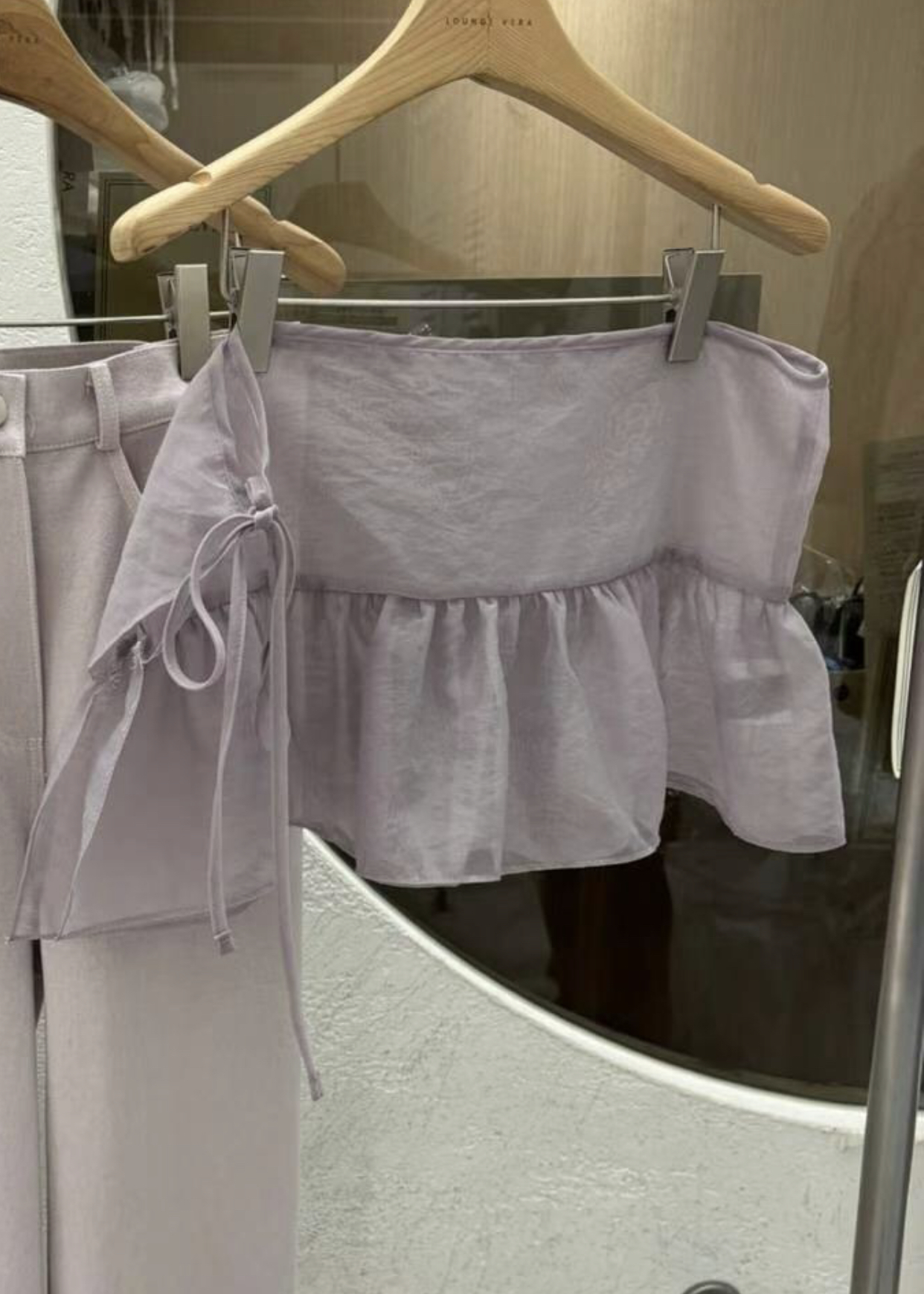 LOUNGE VERA東大門實拍女士新品推薦25春夏人氣休閑時尚短裙LOUNGE VERA-2件訂短裙