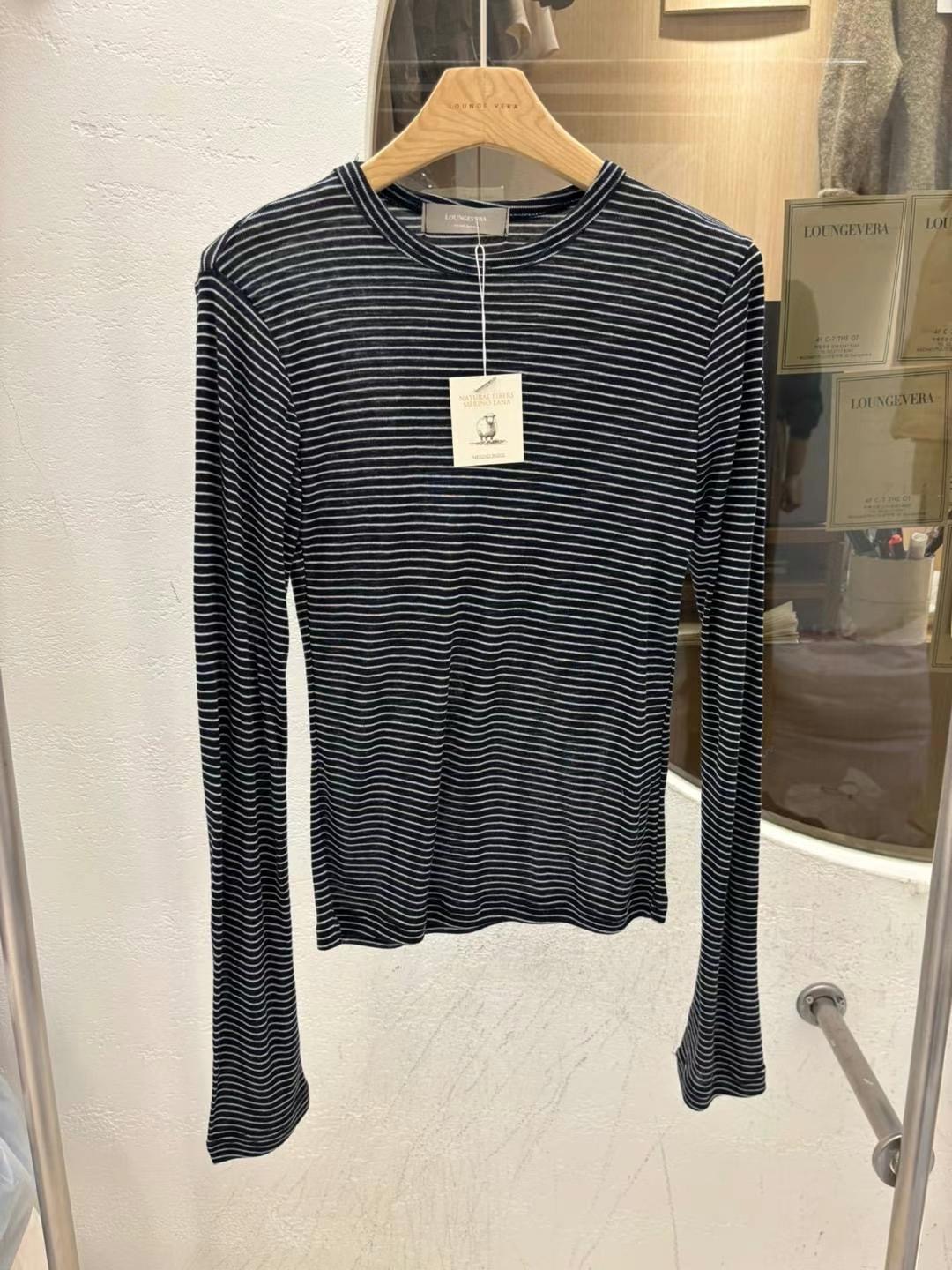 LOUNGE VERA韓國代購女士新品推薦真品職業人氣25春夏長袖T恤LOUNGE VERA-2件訂長袖T恤圖色2