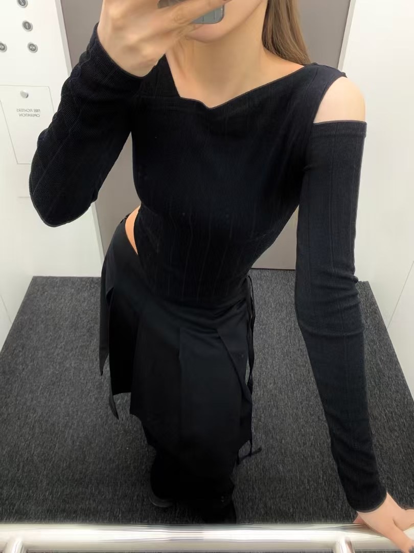 HIDDENHILLS韓國直郵㊣女裝新款時尚休閑25春夏熱賣職業針織衫HIDDENHILLS針織衫圖色2