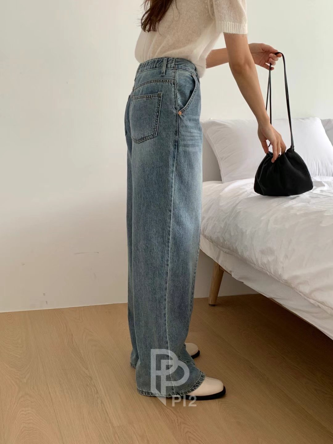 PI2直郵韓國代購㊣女裝新款休閑熱賣推薦人氣時尚25春夏牛仔褲Pi2牛仔褲