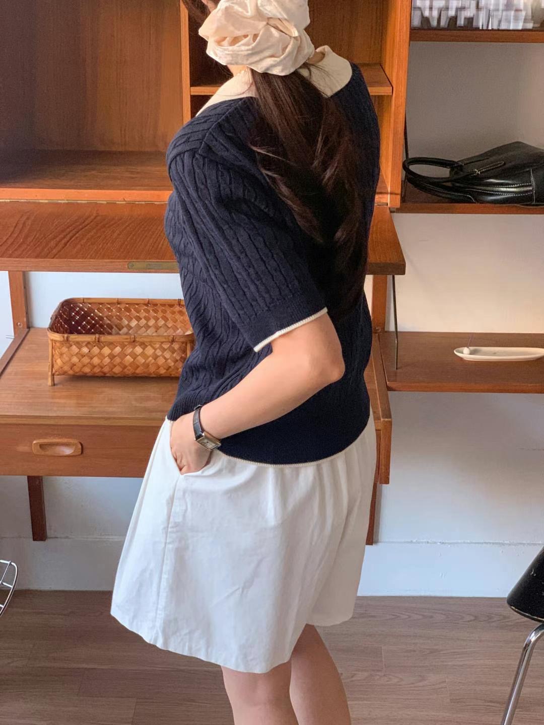 FOUND韓國直郵㊣女裝新款休閑人氣時尚熱賣25春夏推薦針織衫FOUND針織衫