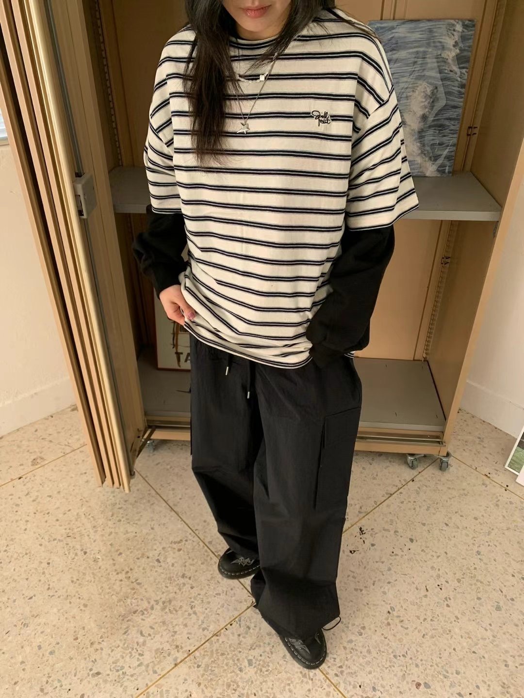 SYNDROME-T直郵韓國代購㊣女裝新款時尚熱賣推薦人氣休閑褲SYNDROME休閑褲