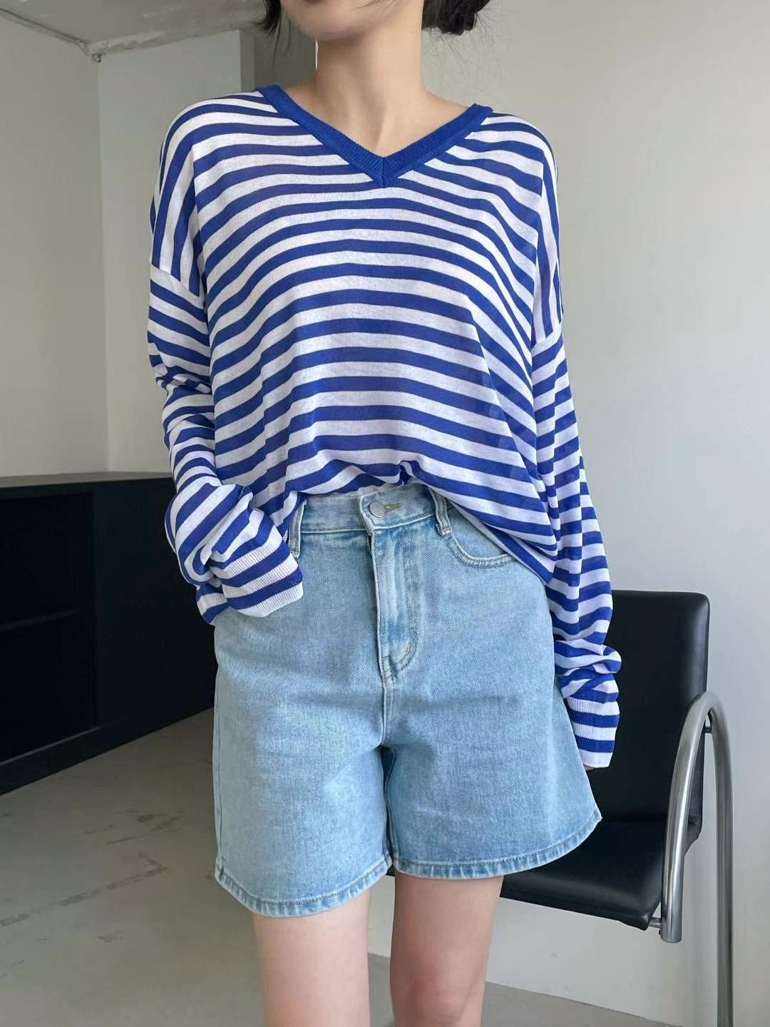FOUND直郵韓國代購㊣女裝新款熱賣推薦25春夏時尚職業長袖T恤FOUND長袖T恤