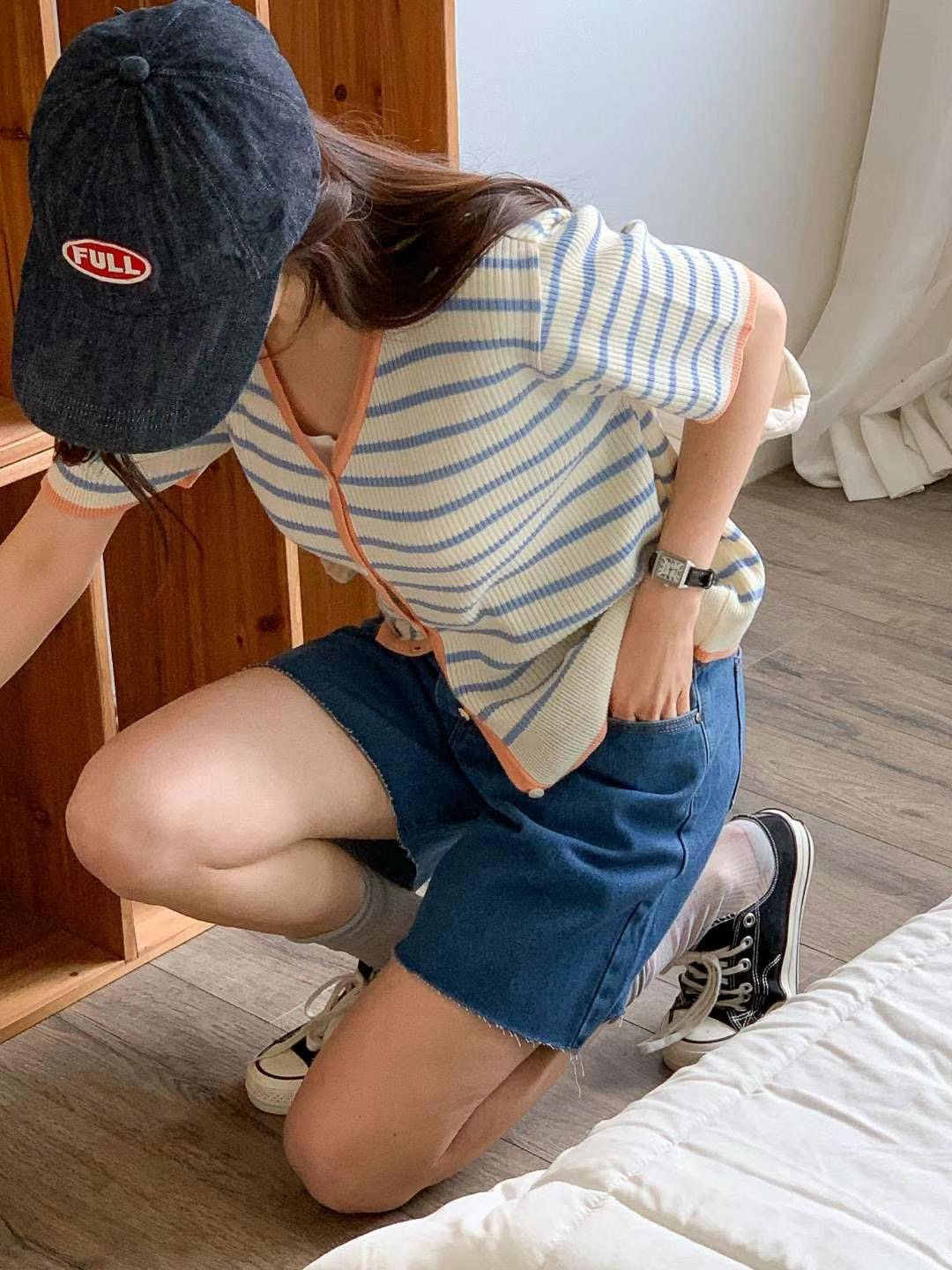 FOUND直郵韓國代購㊣女裝新品推薦休閑職業熱賣時尚針織衫開衫FOUND針織衫