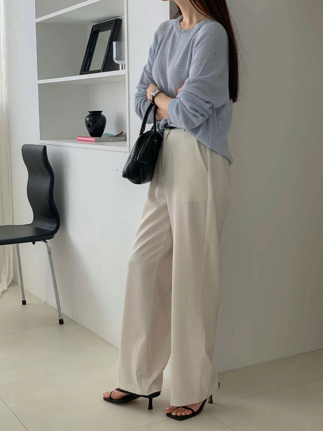 FOUND韓國㊣直郵東大門代購女裝新品推薦25春夏職業時尚針織衫FOUND針織衫