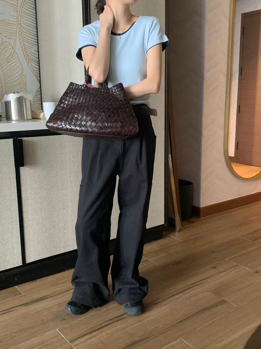SIGNATURE直郵韓國代購㊣女裝新款時尚熱賣正裝褲西褲不含腰帶SIGNATURE正裝褲/西褲