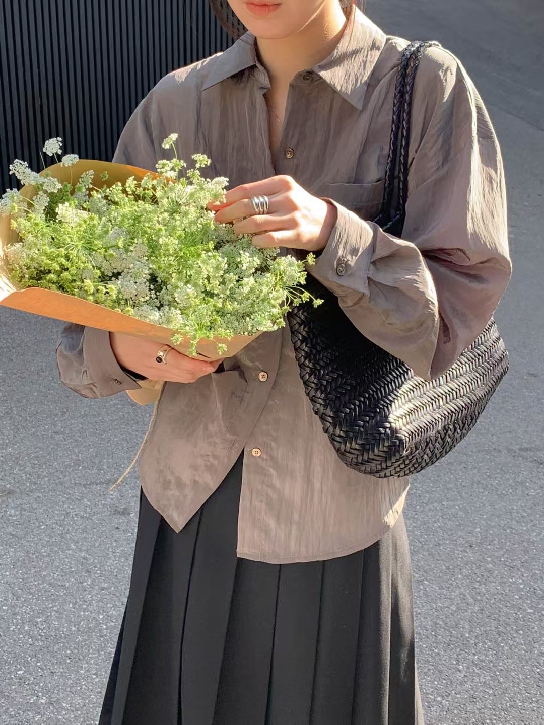 SIGNATURE直郵韓國代購㊣女裝新品休閑時尚人氣推薦襯衫蕾絲衫SIGNATURE襯衫/蕾絲衫圖色3