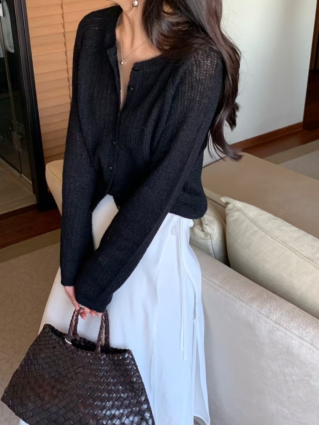 SIGNATURE韓國㊣直郵東大門代購女裝新款人氣熱賣休閑針織衫SIGNATURE針織衫圖色2