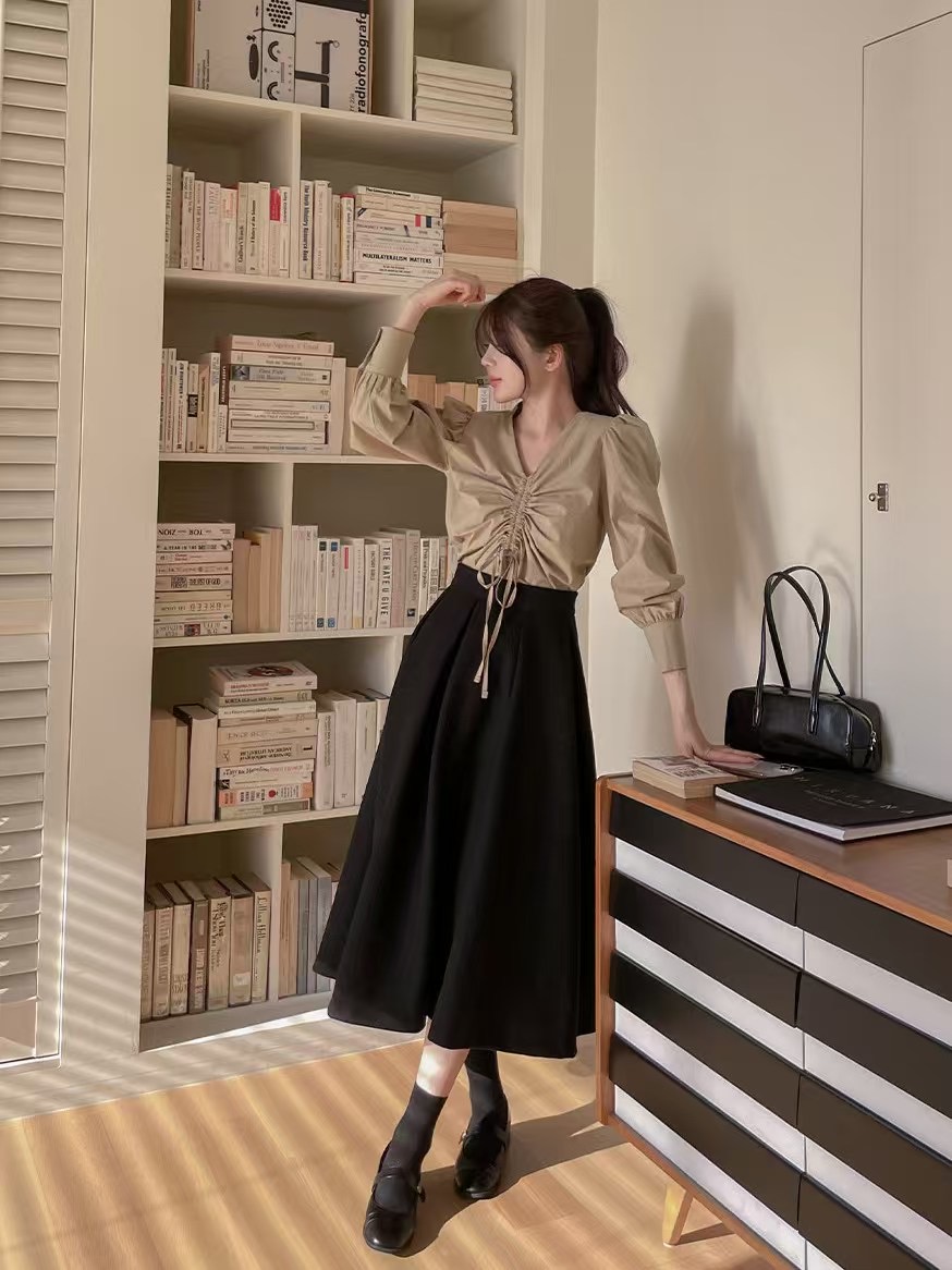 FAVOR直郵韓國代購㊣女裝新品25春夏時尚職業休閑襯衫蕾絲衫ARRICCHISI襯衫/蕾絲衫