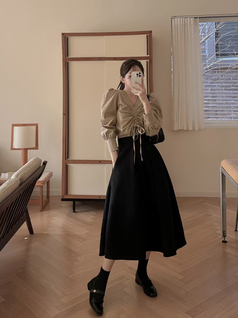 FAVOR直郵韓國代購㊣女裝新品25春夏時尚職業休閑襯衫蕾絲衫ARRICCHISI襯衫/蕾絲衫