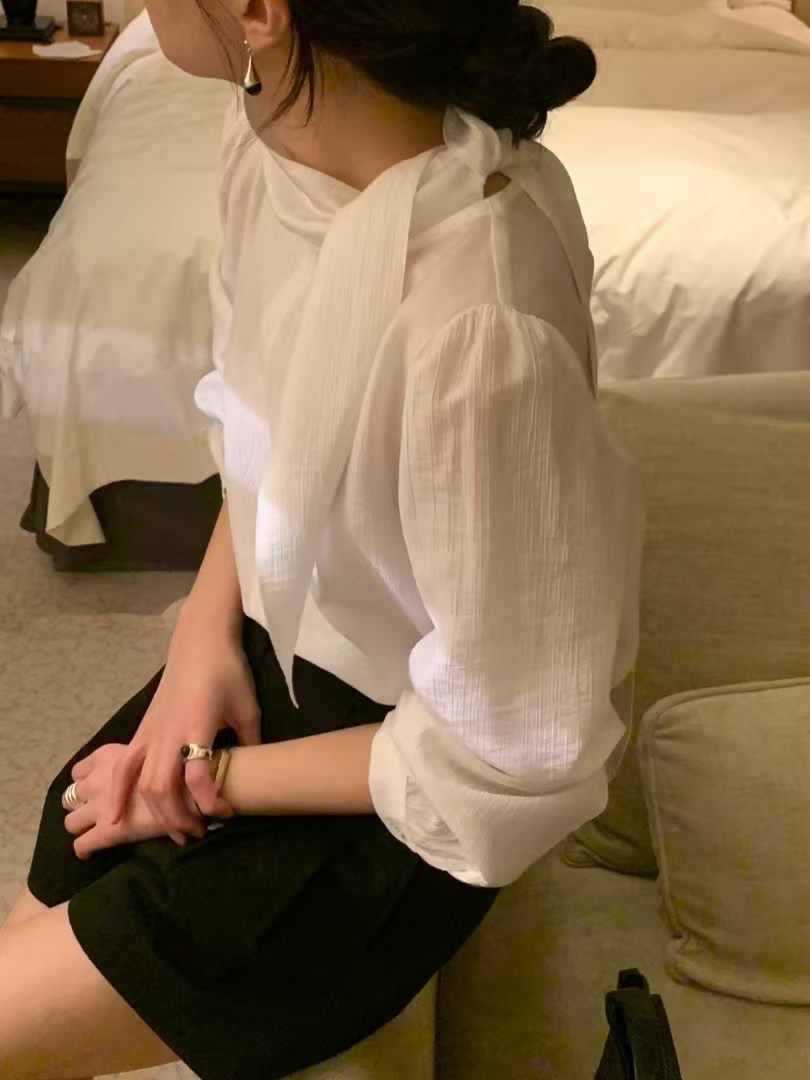 SIGNATURE直郵韓國代購㊣女裝新品時尚人氣熱賣職業襯衫蕾絲衫SIGNATURE襯衫/蕾絲衫