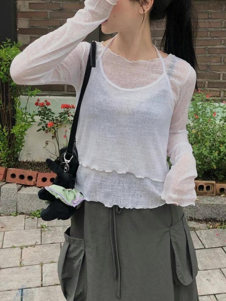 MYCABINET直郵韓國代購㊣女裝新品25春夏熱賣推薦休閑長袖T恤MYCABINET長袖T恤