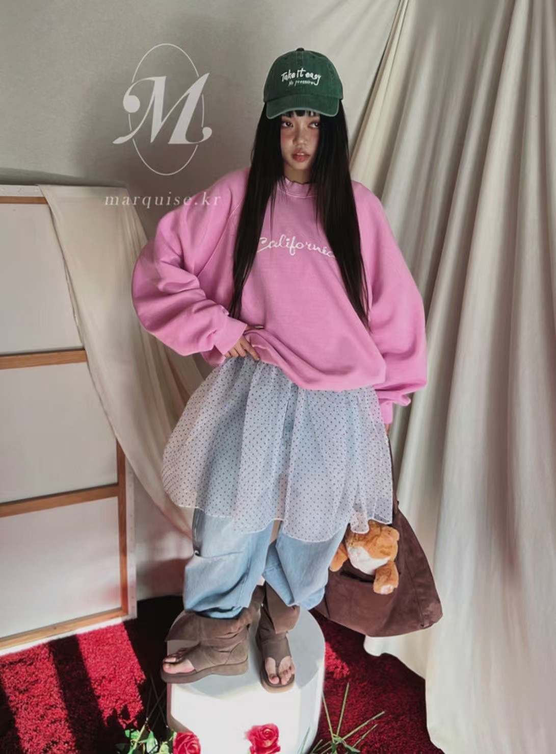 L V C韓國直郵㊣女裝新款職業熱賣休閑時尚25春夏推薦牛仔褲L_V_C牛仔褲