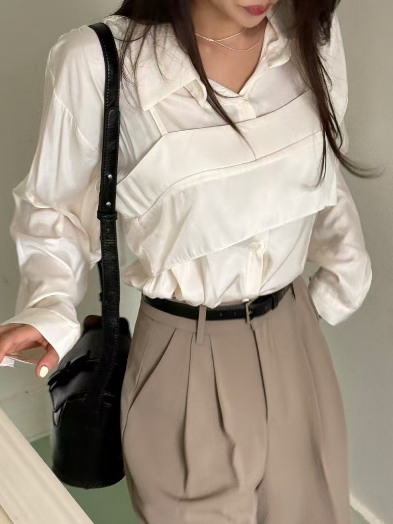 RED-J-레드.J-T韓國㊣直郵東大門代購女裝新品熱賣襯衫蕾絲衫RED-J襯衫/蕾絲衫