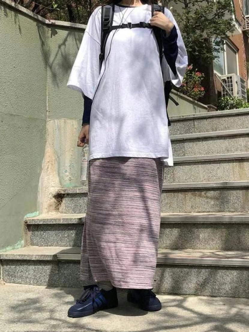 MYCABINET韓國直郵㊣東大門實拍女裝新款人氣時尚25春夏長裙MYCABINET長裙