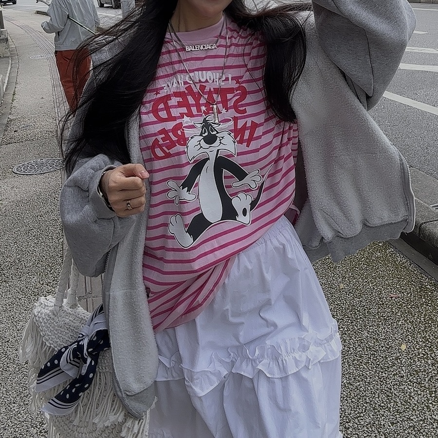 PALETTE-Q直郵韓國代購㊣女裝新款熱賣職業休閑推薦25春夏T恤PALETTET恤
