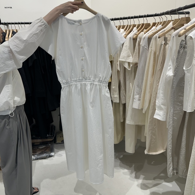 MOWER東大門代購女裝新品25春夏熱賣推薦時尚真品職業連衣裙MOWER連衣裙