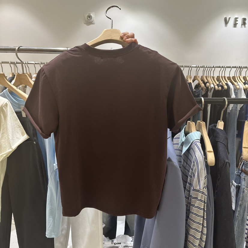 VERVE韓國直郵女裝新品25春夏熱賣時尚休閑真品推薦職業T恤VERVET恤