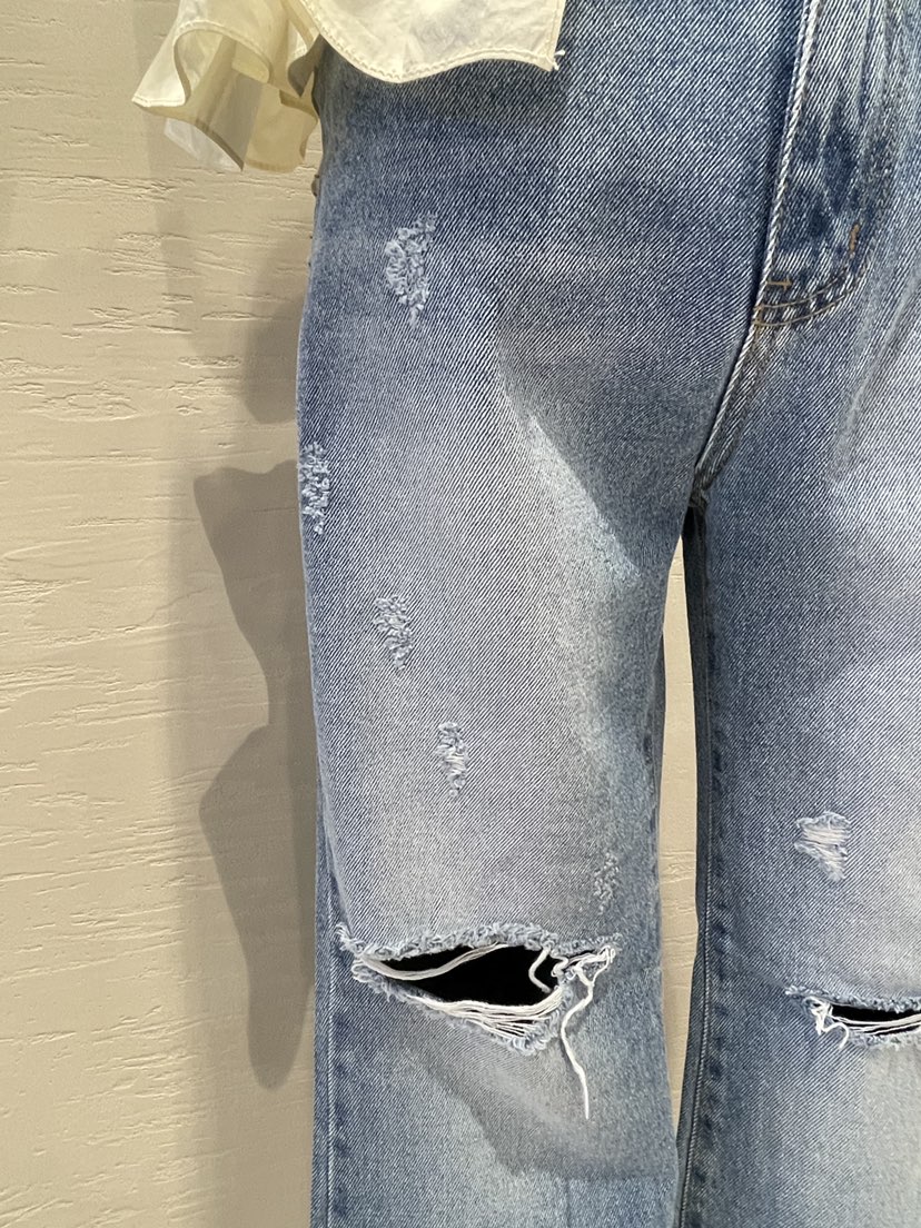 HI HIGH韓國直郵女裝新品人氣職業25春夏推薦時尚真品牛仔褲SEESTAR/hi high牛仔褲