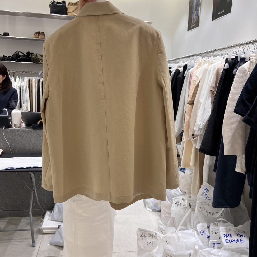 WOOD SAGE東大門實拍女士新款推薦真品熱賣人氣25春夏夾克亞麻WOOD SAGE夾克