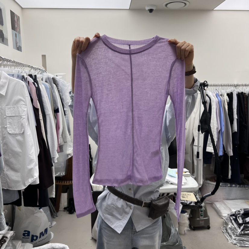 SOLD OUT東大門直郵女士新款推薦真品25春夏熱賣休閑長袖T恤SOLD OUT長袖T恤圖色3