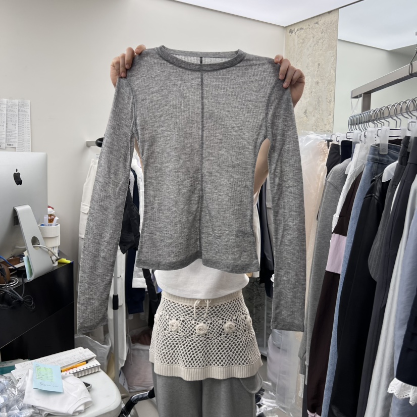 SOLD OUT東大門直郵女士新款推薦真品25春夏熱賣休閑長袖T恤SOLD OUT長袖T恤圖色5