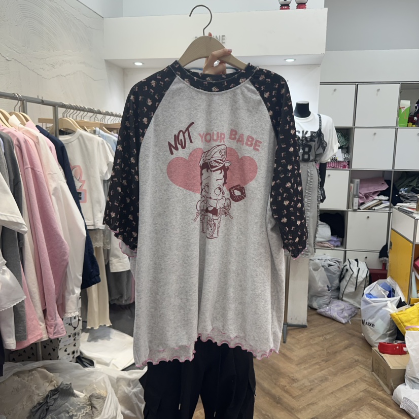 DE LINE東大門實拍女士新品真品推薦職業25春夏熱賣時尚T恤DE LINET恤圖色1