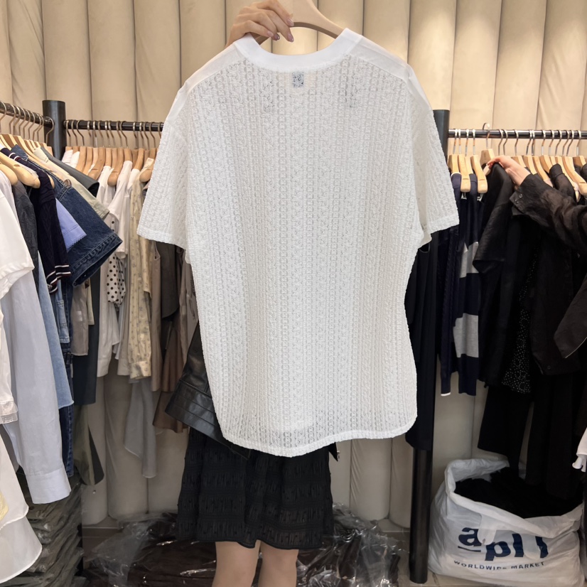 OUS/INCH-L東大門代購女士新品職業真品時尚25春夏推薦T恤OUS/INCHT恤