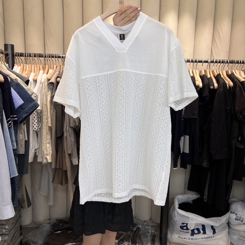 OUS/INCH-L東大門代購女士新品職業真品時尚25春夏推薦T恤OUS/INCHT恤